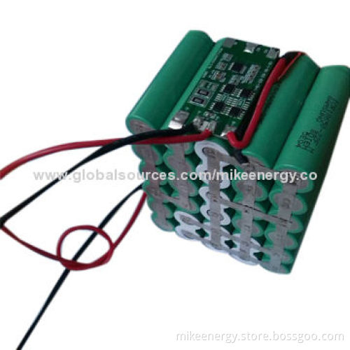3S10P18650 Lithium-ion Battery Pack with 22Ah Capacity and 11.1V Nominal Voltage